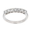 18ct White Gold 0.50ct Diamond Half Eternity Ring