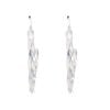 Silver Personalised Nameplate Creole Earrings