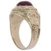 9ct Yellow Gold Red Cabochon College Ring