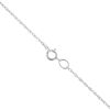 9ct White Gold Cubic Zirconia Solitaire Pendant and Chain 18"