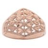 9ct Rose Gold Patterned Signet Ring