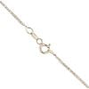9ct Yellow Gold 0.01ct Diamond And Sapphire Pendant And Chain 18"