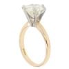 18ct Yellow And White Gold 3.51ct Brilliant Cut Diamond Solitaire Ring