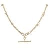9ct Yellow Gold Knots T-Bar Chain 16"