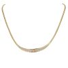 18ct Yellow White and Rose Gold Woven Chain 16"