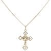 9ct Yellow Gold Crucifix Pendant and Chain 16"
