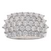 18ct White Gold 2.00ct Brilliant Cut Diamond Cluster Ring