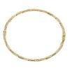 9ct Yellow Gold Hinged Hammered Style Bangle