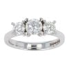18ct White Gold 1.00ct Diamond Trilogy Ring