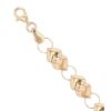 9ct Yellow Gold Hearts Bracelet 7"