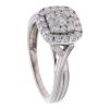 9ct White Gold 0.50ct Diamond Cluster Ring