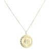 9ct Yellow Gold Taurus Pendant And Chain 16"