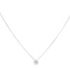 18ct White Gold 0.50ct Brilliant Cut Diamond Solitaire Pendant And Chain 16"
