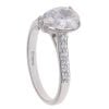 9ct White Gold Cubic Zirconia Single Stone Ring