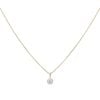14ct Yellow Gold Cubic Zirconia Cluster Pendant and Chain 20"