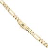 14ct Yellow Gold Monaco Classic Plain Lock Figaro Chain 20"
