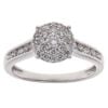 18ct White Gold 0.65ct Brilliant Cut Diamond Cluster Ring