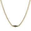14ct Yellow Gold Monaco Curb Classic Plain Lock Chain 16"