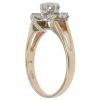 9ct Yellow Gold 0.05ct Diamond And Opal Cluster Ring