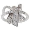 18ct White Gold Fancy Cubic Zirconia Ring