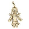 9ct Yellow Gold Multi-Gemstone Ragdoll Pendant