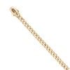 14ct Yellow Gold Monaco Classic Plain Lock Curb Bracelet 7.5"