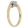 18ct Yellow Gold 0.25ct Brilliant Cut Diamond Trilogy Twist Ring