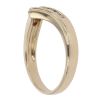 9ct Yellow Gold 0.15ct Diamond Wishbone Ring