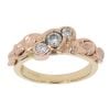 9ct Yellow And Rose Gold 0.30ct Diamond Trilogy Windsor Clogau Ring