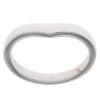 9ct White Gold Plain Wishbone Ring