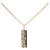 9ct Yellow Gold Hallmarked Ingot Pendant And Chain 22"