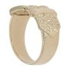 9ct Yellow Gold Patterned Buckle Ring