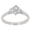 18ct White Gold 0.50ct Brilliant Cut Diamond Cluster Ring