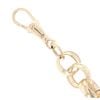 9ct Yellow Gold Patterned And Plain Belcher Bracelet 8.5"