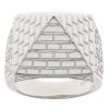 Silver Pyramid Ring