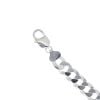 Silver Curb Bracelet 8.5" By Icesia