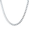 9ct White Gold Curb Chain 18"