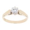 9ct Yellow Gold Cubic Zirconia Solitaire Ring