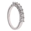 9ct White Gold 0.75ct Brilliant Cut Diamond Half Eternity Ring