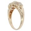 9ct Yellow Gold Opal and Cubic Zirconia Fancy Dress Ring