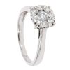 9ct White Gold 0.50ct Diamond Cluster Ring