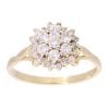 18ct Yellow Gold 0.50ct Diamond Cluster Ring