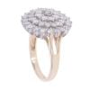 9ct Yellow Gold 2.00ct Brilliant Cut Diamond Cluster Ring