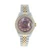 Rolex Custom Datejust Pre Owned Watch Ref 69173
