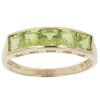 9ct Yellow Gold Peridot Five Stone Ring