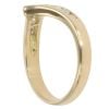 18ct Yellow Gold 0.20ct Brilliant Cut Diamond Wishbone Ring