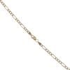 14ct Yellow And White Gold Figaro Chain 24"