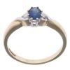 9ct Yellow Gold 0.05ct Sapphire And Diamond Ring