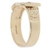 9ct Yellow Gold Scrollwork Patterned Buckle Ring