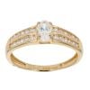 18ct Yellow Gold Cubic Zirconia Ring